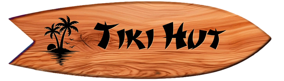 At the Beach custom carved surfboard wood sign